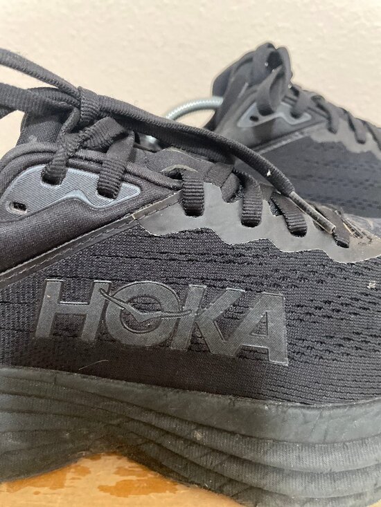 Hoka Bondi 8 Womens Running Shoes Size 9B Black Black 1127952 BBLC main image 5